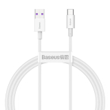 CABLU alimentare si date Baseus Superior, Fast Charging Data Cable pt. smartphone, USB la USB Type-C 66W, 1m, alb CATYS-02 (timbru verde 0.18 lei) - 6953156205505 