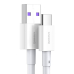 CABLU alimentare si date Baseus Superior, Fast Charging Data Cable pt. smartphone, USB la USB Type-C 66W, 1m, alb CATYS-02 (timbru verde 0.18 lei) - 6953156205505 