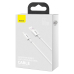 CABLU alimentare si date Baseus Superior, Fast Charging Data Cable pt. smartphone, USB la USB Type-C 66W, 1m, alb CATYS-02 (timbru verde 0.18 lei) - 6953156205505 