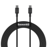 CABLU alimentare si date Baseus Superior, Fast Charging Data Cable pt. smartphone, USB Type-C la USB Type-C 100W, 2m, negru CATYS-C01 (timbru verde 0.18 lei) - 6953156208445 
