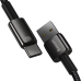 CABLU alimentare si date Baseus, Fast Charging Data Cable pt. smartphone, USB la USB Type-C (T), 100W, 480Mbps, aliaj zinc, braided(nylon), 1m, negru, CAWJ000001 (include TV 0.18lei) - 6932172618087 