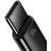 CABLU alimentare si date Baseus, Fast Charging Data Cable pt. smartphone, USB la USB Type-C (T), 100W, 480Mbps, aliaj zinc, braided(nylon), 1m, negru, CAWJ000001 (include TV 0.18lei) - 6932172618087 