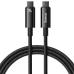 CABLU alimentare si date Baseus Tungsten Gold, Fast Charging Data Cable pt. smartphone, USB Type-C la USB Type-C 240W, braided, 2m, negru CAWJ040101 (timbru verde 0.18 lei) - 6932172628833 