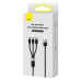 CABLU alimentare si date Baseus StarSpeed 1-for-3, pt. smartphone, USB la Micro-USB + Lightning Iphone + USB Type-C, 1.2m, negru CAXS000001 (timbru verde 0.18 lei) - 6932172622268 