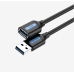 Cablu USB prelungitor Vention, USB 3.2 gen 1 (T) la USB 3.2 gen 1 (M), 0.5m rata transfer 5 Gbps, invelis PVC, negru, CBHBD (timbru verde 0.18 lei) - 6922794748859 