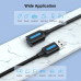 Cablu USB prelungitor Vention, USB 3.2 gen 1 (T) la USB 3.2 gen 1 (M), 1m rata transfer 5 Gbps, invelis PVC, negru, CBHBF (timbru verde 0.18 lei) - 6922794748866 