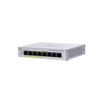 Switch Cisco CBS110 UNMANAGED 8-PORT GE/PARTIAL POE DESKTOP EXT PS CBS110-8PP-D-EU