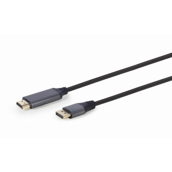 CABLU video GEMBIRD, adaptor DisplayPort (T) la HDMI (T), DP v1.2, 4K (3840 x 2160) la 60Hz, 1.8m, negru, CC-DP-HDMI-4K-6 (timbru verde 0.18 lei) 