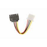Cablu alimentare 15-pin SATA (T) la 4-pin Molex (M), 0.15m, Gembird CC-SATA-PS-M (timbru verde 0.08 lei) 