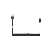 CABLU alimentare si date GEMBIRD, pt. smartphone, USB 2.0 (T) la USB 2.0 Type-C (T), 0.6m, spiralat, negru, CC-USB2C-AMCM-0.6M (timbru verde 0.08 lei) 