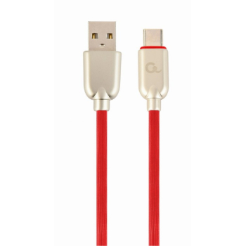 CABLU alimentare si date GEMBIRD, pt. smartphone, USB 2.0 (T) la USB 2.0 Type-C (T), 2m, premium, cablu din cauciuc, rosu, conectori argintii, CC-USB2R-AMCM-2M-R (timbru verde 0.08 lei) CABLU alimentare si date GEMBIRD, pt. smartphone, USB 2.0 (T) la USB 2.0 Type-C (T), 2m, premium, cablu din cauciuc, rosu, conectori argintii, CC-USB2R-AMCM-2M-R (timbru verde 0.08 lei)