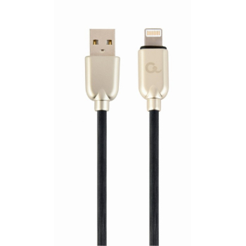 CABLU alimentare si date GEMBIRD, pt. smartphone, USB 2.0 (T) la Lightning (T), 1m, premium, cablu din cauciuc, negru, conectori argintii, CC-USB2R-AMLM-1M (timbru verde 0.08 lei) CABLU alimentare si date GEMBIRD, pt. smartphone, USB 2.0 (T) la Lightning (T), 1m, premium, cablu din cauciuc, negru, conectori argintii, CC-USB2R-AMLM-1M (timbru verde 0.08 lei)