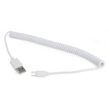 CABLU alimentare si date GEMBIRD, pt. smartphone, USB 2.0 (T) la Micro-USB 2.0 (T), 1.8m, spiralat, conectori auriti, alb, CC-mUSB2C-AMBM-6-W (timbru verde 0.08 lei) CABLU alimentare si date GEMBIRD, pt. smartphone, USB 2.0 (T) la Micro-USB 2.0 (T), 1.8m, spiralat, conectori auriti, alb, CC-mUSB2C-AMBM-6-W (timbru verde 0.08 lei)