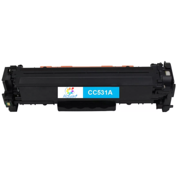Toner CAMELLEON Cyan, CC531AU-CP, compatibil cu HP CP2025|CM2320|M351|M375|M451|M475|M476|CANON LBP-7200|7210|7660|7680|MF-8330|8340|8350|8360|8380|8540|8550|8580|724|728|7292.8K, (timbru verde 1.2 le 