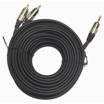 CABLU audio GEMBIRD stereo (3.5 mm jack la 2 x RCA), 1.5m, conectori auriti, CCA-352-1.5M (timbru verde 0.08 lei) 