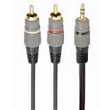 CABLU audio GEMBIRD stereo (3.5 mm jack la 2 x RCA), 2.5m, conectori auriti, CCA-352-2.5M (timbru verde 0.08 lei) CABLU audio GEMBIRD stereo (3.5 mm jack la 2 x RCA), 2.5m, conectori auriti, CCA-352-2.5M (timbru verde 0.08 lei)