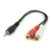 CABLU audio GEMBIRD Splitter (3.5 jack to 2 x stereo socket), 20cm CCA-406 (timbru verde 0.08 lei) 