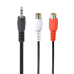 CABLU audio GEMBIRD Splitter (3.5 jack to 2 x stereo socket), 20cm CCA-406 (timbru verde 0.08 lei) 