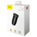 INCARCATOR AUTO Baseus Metal, QC3.0, 2 x USB, total output 30W, pt. bricheta auto, negru CCALL-DS01 (timbru verde 0.18 lei) - 6953156284180 