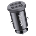 INCARCATOR auto Baseus Grain, 2 x USB Output 5V/3.1A, 15W total ambele porturi, pt. bricheta auto, negru CCALL-ML01 (timbru verde 0.18 lei) - 6953156276512 
