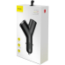 INCARCATOR auto Baseus Y type, Quick Charge 40W, 2 x USB Output 4.5V/5A + 1 x bricheta auto, pt. bricheta auto, negru CCALL-YX01 (timbru verde 0.18 lei) - 6953156280250 