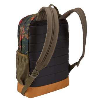 RUCSAC CASE LOGIC, pt. notebook de max. 15.6 inch, 1 compartiment, buzunar frontal | buzunar lateral x 2, waterproof, poliester, maro / floral, CCAM-1116 MULTI FLORAL/CUMIN 