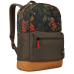 RUCSAC CASE LOGIC, pt. notebook de max. 15.6 inch, 1 compartiment, buzunar frontal | buzunar lateral x 2, waterproof, poliester, maro / floral, CCAM-1116 MULTI FLORAL/CUMIN 