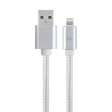 CABLU alimentare si date GEMBIRD, pt. smartphone, USB 2.0 (T) la Lightning (T), 1.8m, premium, conectori auriti, cablu cu impletire din bumbac, argintiu, CCB-mUSB2B-AMLM-6-S (timbru verde 0.08 lei) CABLU alimentare si date GEMBIRD, pt. smartphone, USB 2.0 (T) la Lightning (T), 1.8m, premium, conectori auriti, cablu cu impletire din bumbac, argintiu, CCB-mUSB2B-AMLM-6-S (timbru verde 0.08 lei)