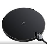 INCARCATOR wireless Baseus Digital LED Display Gen 2, 15W Qi, display digital, cablu Type-C la USB 1.5m inclus, negru CCED000001 (timbru verde 0.18 lei) - 6932172602208 