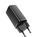 INCARCATOR retea Baseus GaN2 Lite, Quick Charge 65W, 1 x USB 5V/3A, 1 x USB Type-C 5V/3A, negru CCGAN2L-B01 (timbru verde 0.18 lei) - 6953156232938 