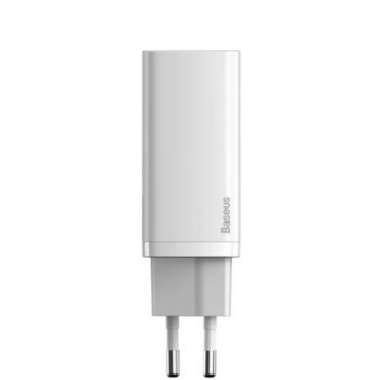 INCARCATOR retea Baseus GaN2 Lite, Quick Charge 65W, 1 x USB 5V/3A, 1 x USB Type-C 5V/3A, alb CCGAN2L-B02 (timbru verde 0.18 lei) - 6953156232945 