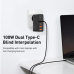 INCARCATOR retea Baseus GaN2 Pro, Quick Charge 3.0 100W, 2 x USB Type-C 5V/3A max, 2 x USB 5V/3A max, negru CCGAN2P-L01 (timbru verde 0.18 lei) - 6953156204683 