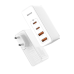 INCARCATOR retea Baseus GaN2 Pro, Quick Charge 100W, 2 x USB, 2 x USB Type-C, alb CCGAN2P-L02 (timbru verde 0.18 lei) - 6953156204690 