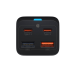 INCARCATOR retea Baseus GaN3 Pro, Quick Charge 65W, 2 x USB, 2 x USB Type-C, include cablu USB Type-C la USB Type-C 100W 1m, negru CCGP040101 (timbru verde 0.18 lei) - 6932172600334 