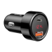 INCARCATOR AUTO Baseus Magic Series PPS, 1 x USB Output 4.5V/5A, 1 x USB Type-C Output 5V/3A, total output 45W, 6A, pt. bricheta auto, afisaj digital, negru CCMLC20C-01 (timbru verde 0.18 lei) - 695 