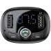 Baseus MODULATOR AUTO FM T-Typed, Bluetooth 4.2, 2 x USB 5V/3.4A max, 12V-24V, frecventa modulator FM: 87,5-108.0MHZ, format MP3/WAV/FLAC/APE/WMA, answer/reject/hang up/redial, black CCMT000301 (timbru ver 