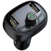 Baseus MODULATOR AUTO FM T-Typed, Bluetooth 4.2, 2 x USB 5V/3.4A max, 12V-24V, frecventa modulator FM: 87,5-108.0MHZ, format MP3/WAV/FLAC/APE/WMA, answer/reject/hang up/redial, black CCMT000301 (timbru ver 