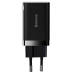 INCARCATOR retea Baseus Super Si Pro, Quick Charge 30W, 1 x USB 5V/3A, 1 x USB Type-C 5V/3A, negru CCSUPP-E01 (timbru verde 0.18 lei) - 6953156206342 
