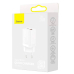 INCARCATOR retea Baseus Super Si Pro, Quick Charge 30W, 1 x USB 5V/3A, 1 x USB Type-C 5V/3A, alb CCSUPP-E02 (timbru verde 0.18 lei) - 6953156206359 
