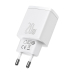 INCARCATOR retea Baseus Compact, Quick Charge 20W, 1 x USB Type-C 5V/3A si 1 x USB 5V/3A, alb CCXJ-B02 (timbru verde 0.18 lei) - 6953156207240 