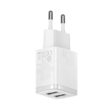 INCARCATOR retea Baseus Compact,10.5W, 2 x USB 5V/2.1A, alb CCXJ010202 (timbru verde 0.18 lei) - 6932172606916 