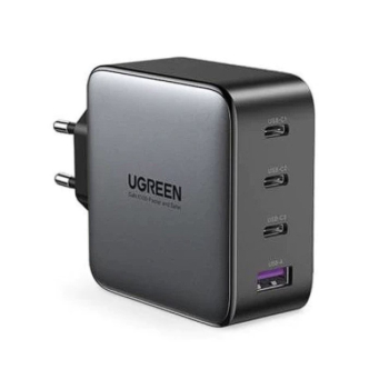 INCARCATOR retea Ugreen, CD226 Quick Charge 4, 100W GaN, 3 x USB Type-C 5V/3A, 1 x USB, negru 40747 (timbru verde 0.18 lei) - 6957303847471 