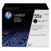 Pachet Cartus Toner HP Nr. 55X Black 2 Bucati 2x12500 Pagini for LaserJet P3010, P3011, P3015, P3015D, P3015DN, P3015X CE255XD