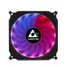 Ventilator SET 3 VENTILATOARE CHIEFTEC PC 120x120x25 mm, ADD RGB LED, 3 buc. in pachet & HUB & telecomanda CF-3012-RGB 