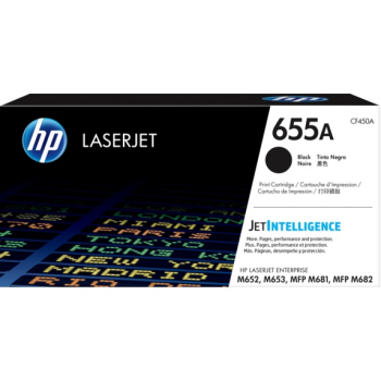 Toner Original HP Black, nr.655A, pentru Color LaserJet M652|M653|M681|M682, 12.5K, (timbru verde 1.2 lei) , CF450A 