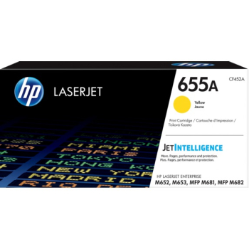 Toner Original HP Yellow, nr.655A, pentru Color LaserJet M652|M653|M681|M682, 10.5K, (timbru verde 1.2 lei) , CF452A 