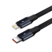 INCARCATOR auto Baseus Enjoyment, cablu inclus max 75cm, 1 x USB Type-C(T) max 5V/3A 30W, 1x Iphone Lightning 5V/3A total output 25 cm , pt. bricheta auto, negru CGTX000001 (timbru verde 0.8 lei) - 