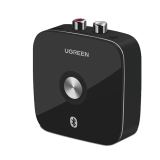 ADAPTOR Bluetooth audio Ugreen, CM106 acumulator inclus, 1 x jack 3.5mm, 2 x RCA output, convertor audio wireless, versiune bluetooth 5.0 si EDR, negru 40759 (timbru verde 0.18 lei) - b69573038475 