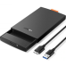 RACK extern Ugreen, CM237 pt HDD si SSD SATA 2.5 conectare USB 3.0 max 5 Gbps, 1 x 50cm USB to Micro USB 3.0 Cable, ABS, negru 60353 (timbru verde 0.8 lei) - 6957303863532 