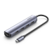 DOCKING Station Ugreen, CM417 conectare PC USB Type-C, USB 3.0 x 4|HDMI x 1/4K/30Hz, aluminiu, gri 20197 (timbru verde 0.8 lei) - 6957303821976 
